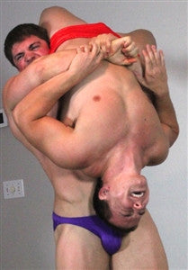 Dominic Atom bearhug upside down pecs chest lift carry