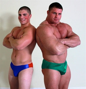 Johnny Bravo Dominic Big vs Little bodybuilders muscle worship