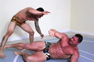 Johnny Bravo Angel bodybuilder wrestle thunders arena