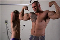 Maveric flex pose biceps arms muscle worship pecs chest