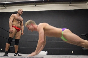 TAK pushups before match arms thighs