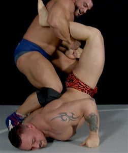 brian cage specimen boston crab submission hold submit back knee pain