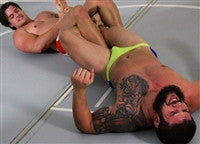 Big sexy Hartley figure four leglock leg submission hold submit 