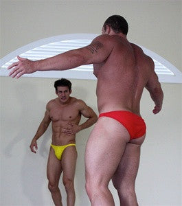 Crush Zman taunt arms back thighs legs