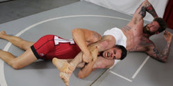 head scissor mens muscle wrestling viking fang thunders arena