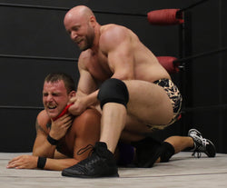 wrestler being choked