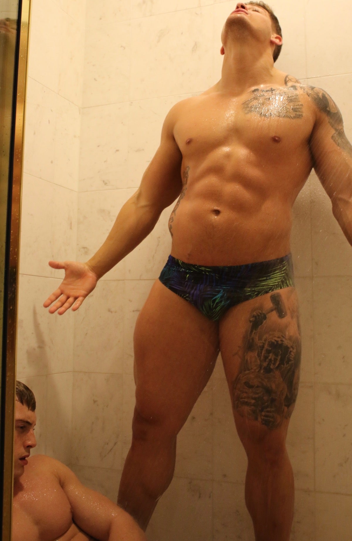 Eagle flexes over Scrappy at Thunders Arena Wrestling 