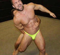 Blayne armlock on Dolf big pecs abs