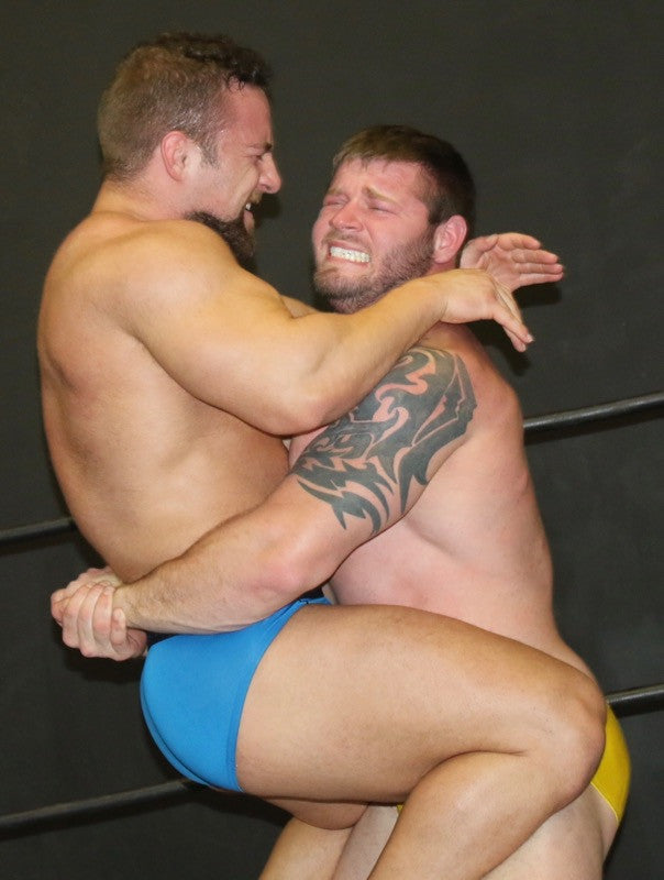 Beast bearhug on Dolf