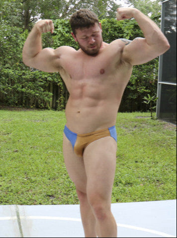 Marco Beast double bicep flex muscle worship arms