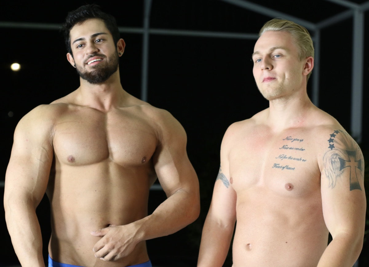 Sergei and Iceman18 flex off at Thunders Arena Wrestling.