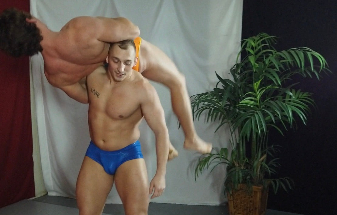 Arkansas one arm carrying Scrappy