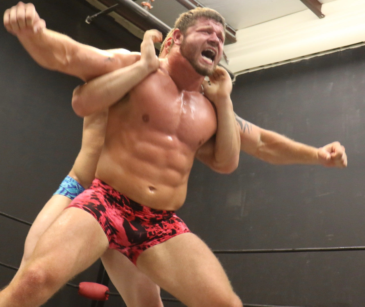 Beast breaking out of a full nelson abs pecs