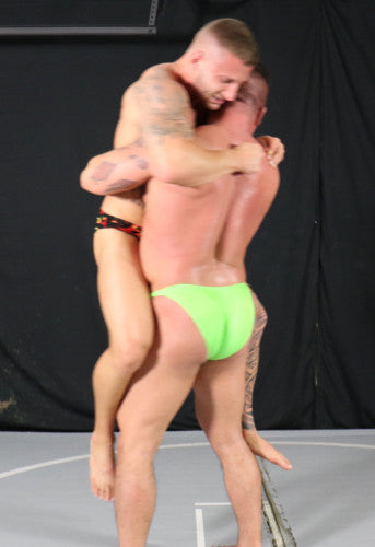 Braden Charron bearhugs Archer back thighs