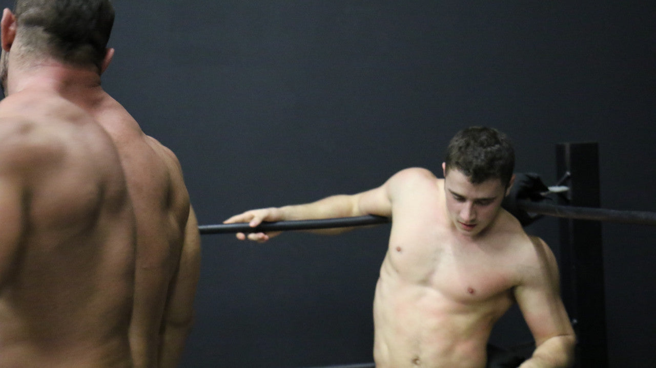 Bolt tossed in the corner ropes by Brian Cage back