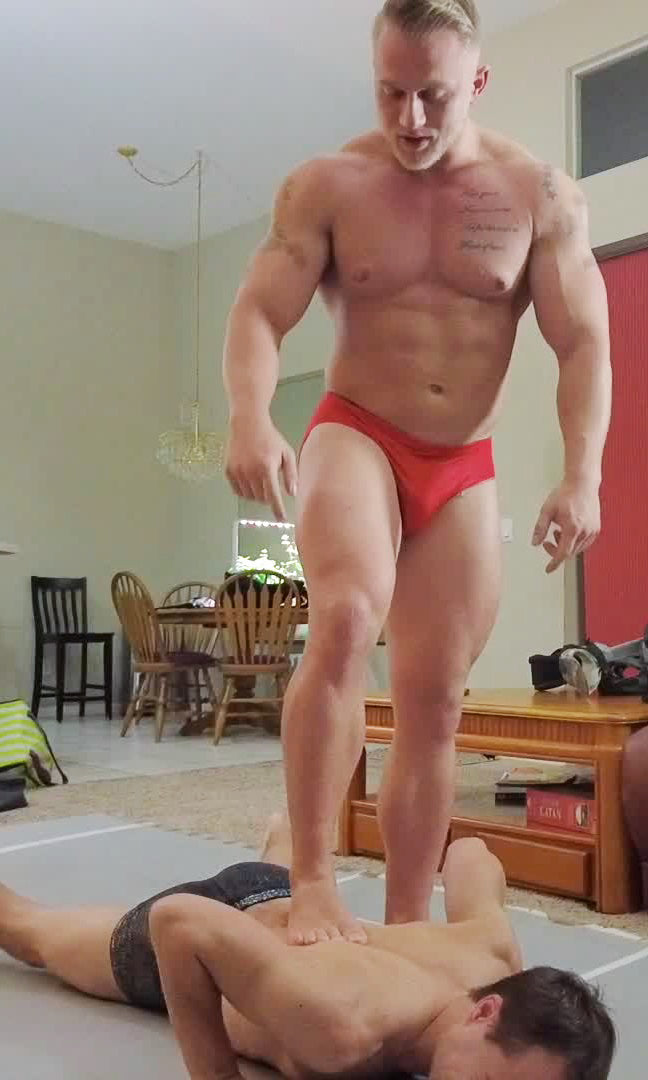 Iceman18 standing on top of Joeys back