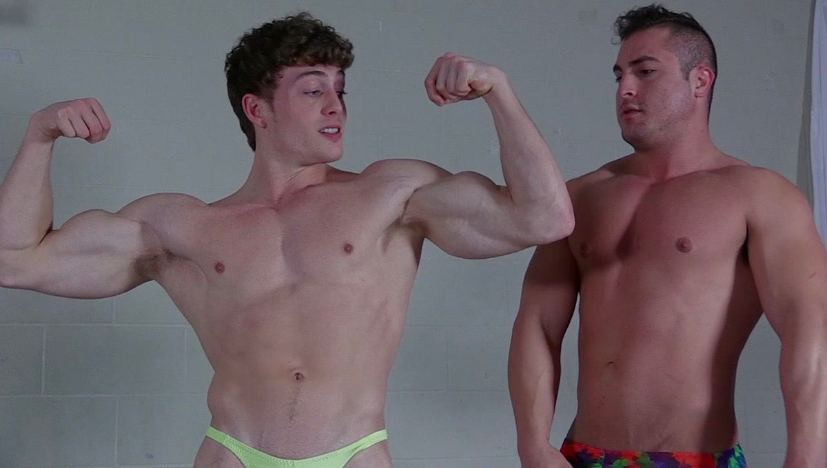 Scrappy an Fuego flex off at Thunders Arena Wrestling. 