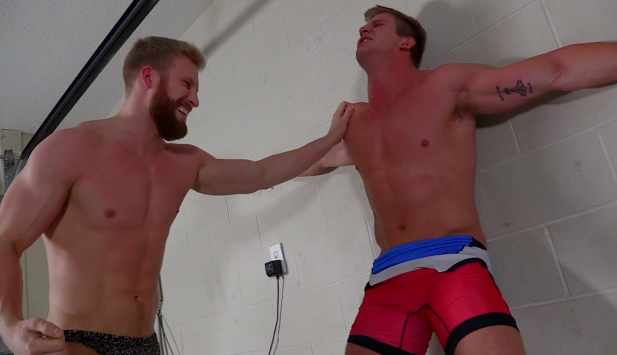 muscular man being punched