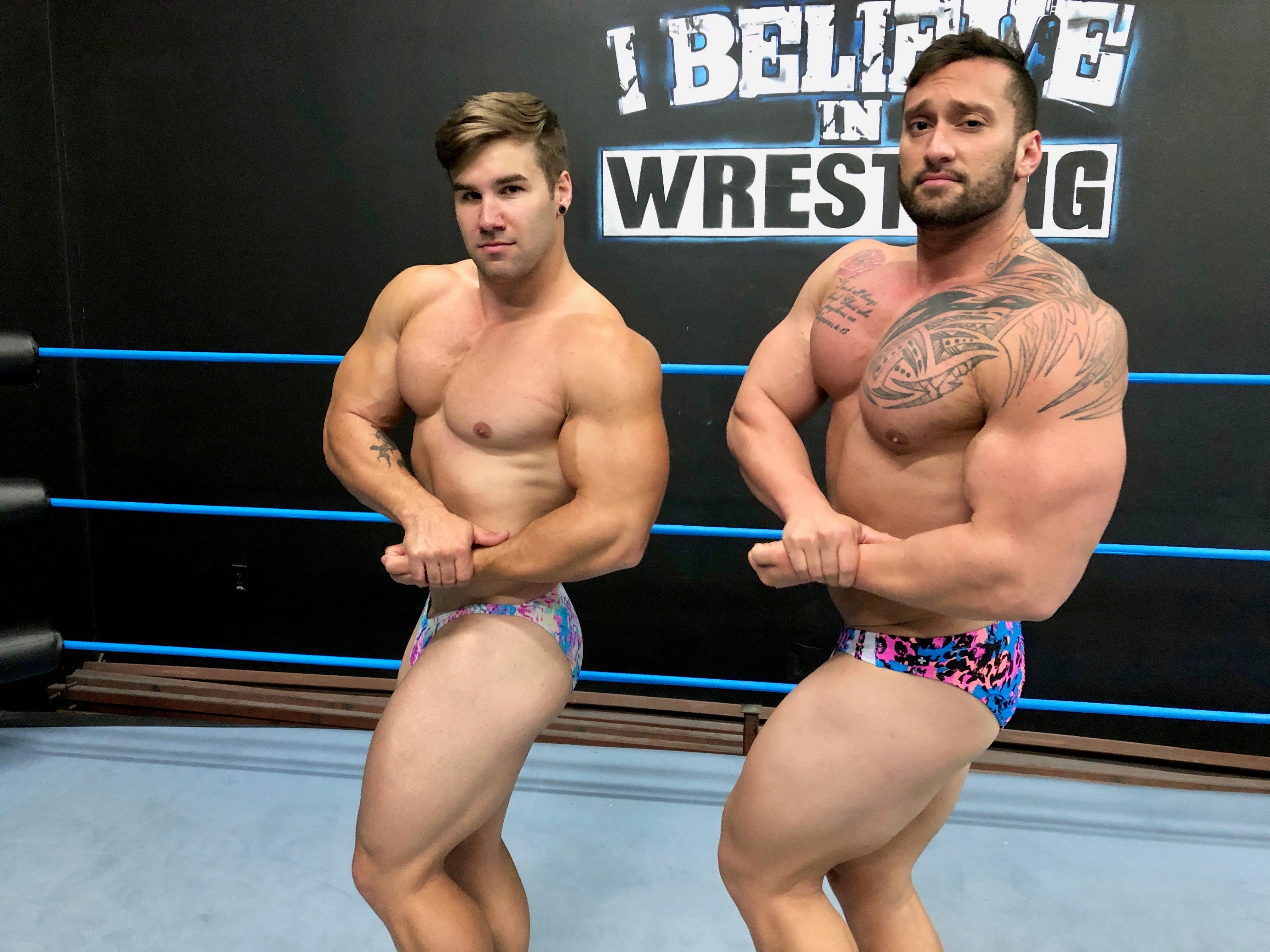 chest flex bicep flex