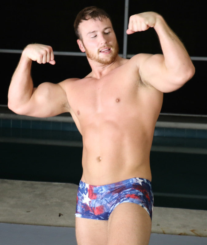 Frey flex pose biceps and chest pecs flexing muscle worship 