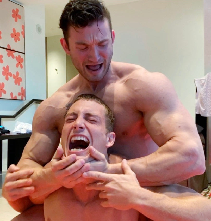 Mercury puts Scrappy into a camel clutch at Thunders Arena Wrestling. 