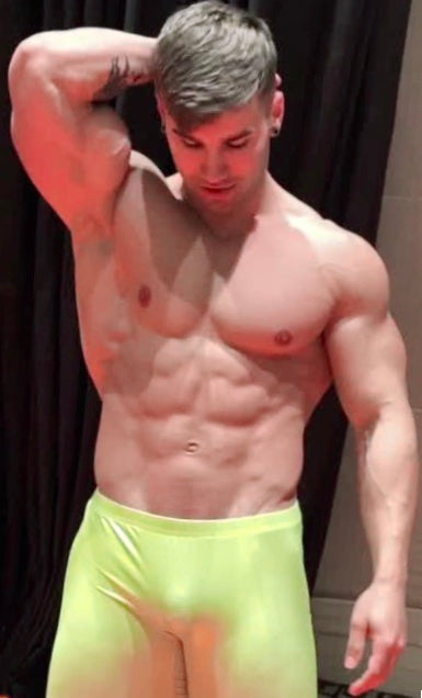 Loki flexes his abs at Thunders Arena Wrestling. 