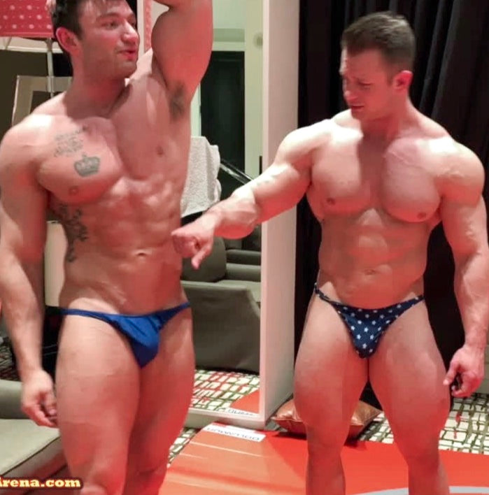 Steel and mercury flex at Thunders Arena Wrestling. 