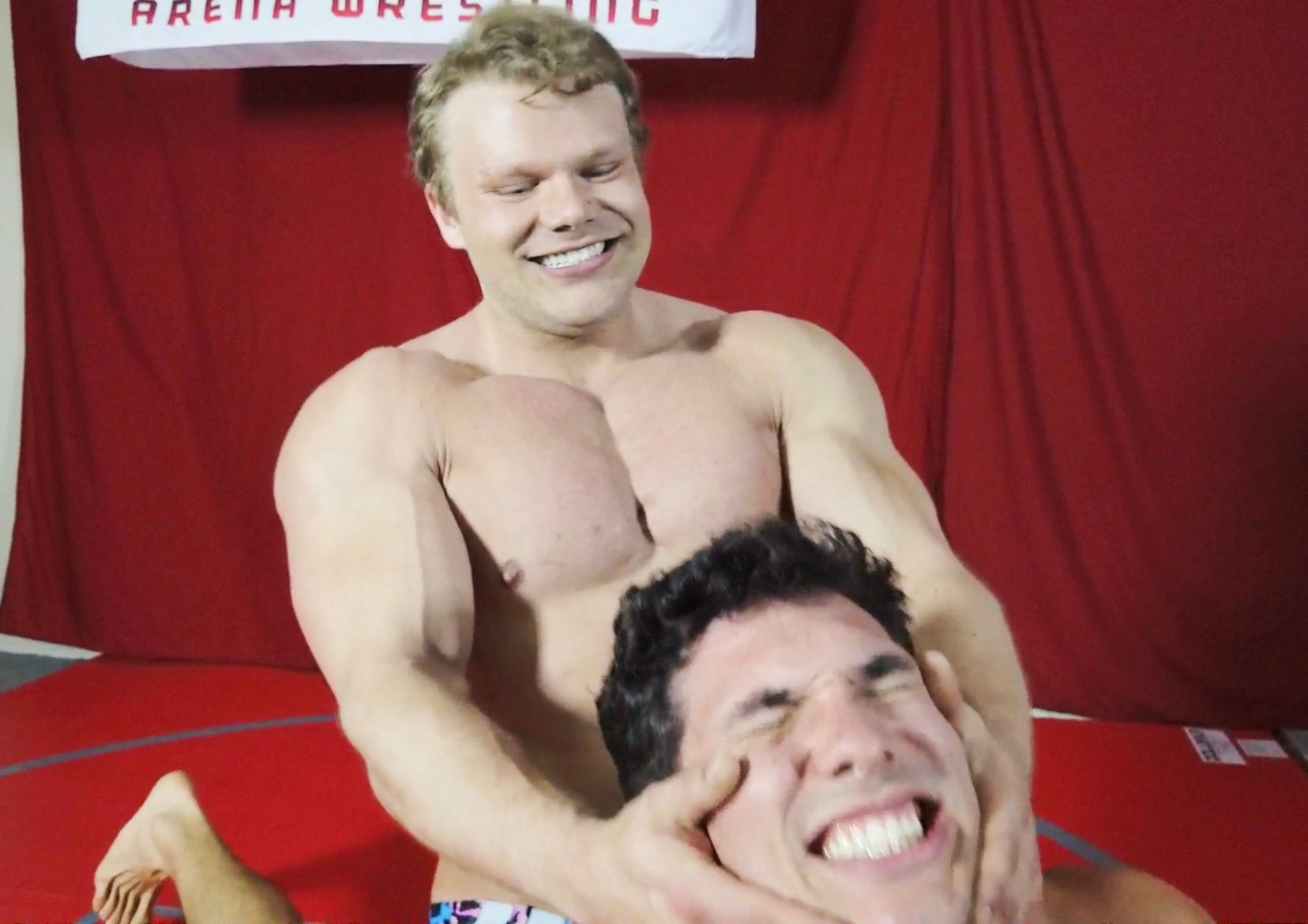 Regan pulling back on Ashton89 in a Camel Clutch