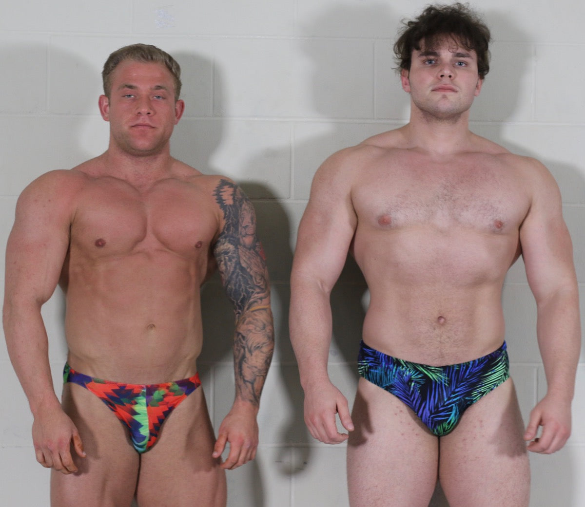 body builders posing for camera