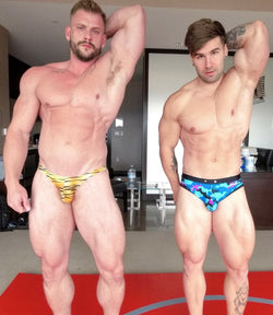 Side by Side abs and legs comparison