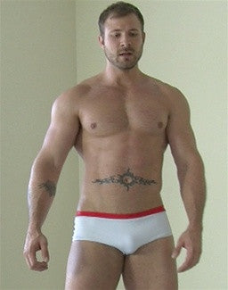 austin wolf pose chest pecs abs arms