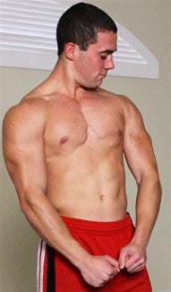 Hooper flex pose chest pecs abs