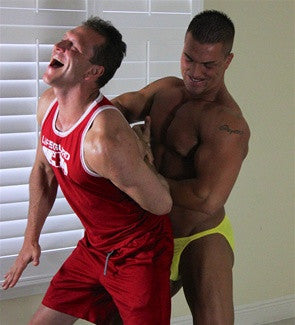 braden charron ken singlet submission hold hammerlock chickenwing pain torture