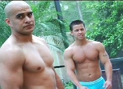Scarface and Iceman big chest pecs arms biceps great abs