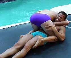 Ace headlock Iceman head lock thighs