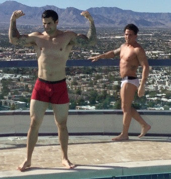 Marco FREAK double bicep flex muscle worship arms pecs