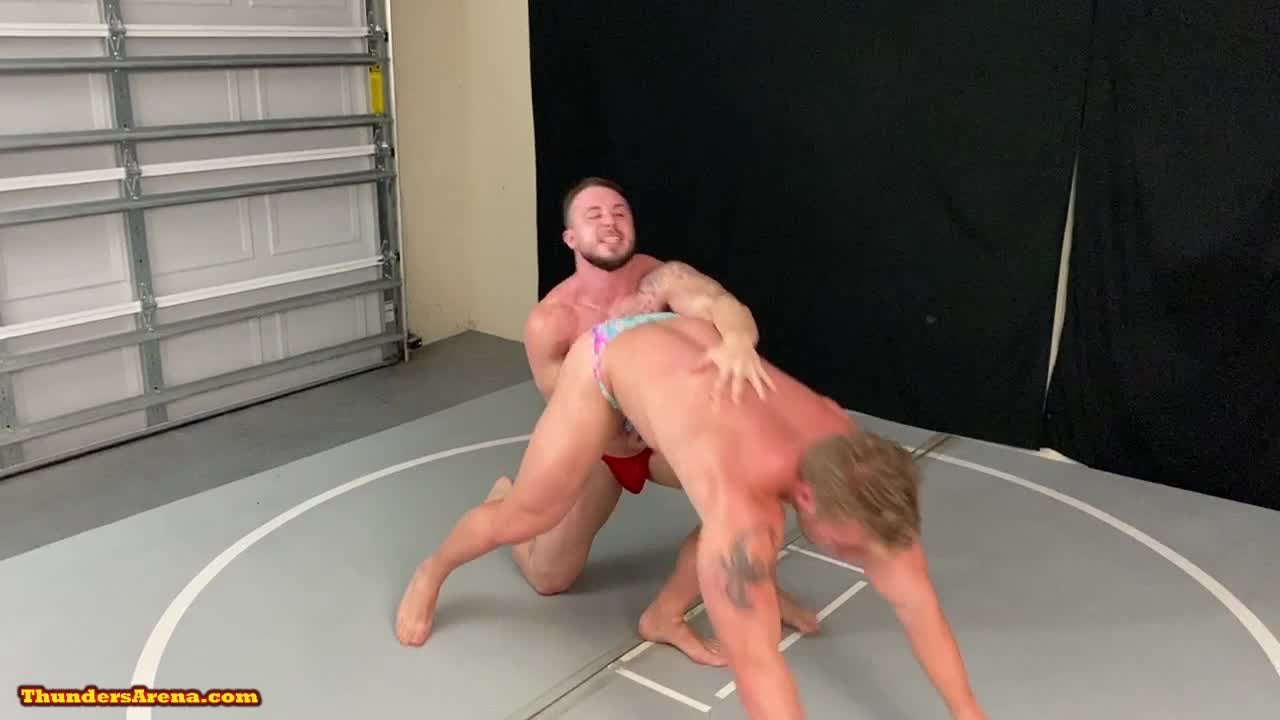 Iceman18 and Dom Knight wrestling at Thunders Arena Wrestling. 