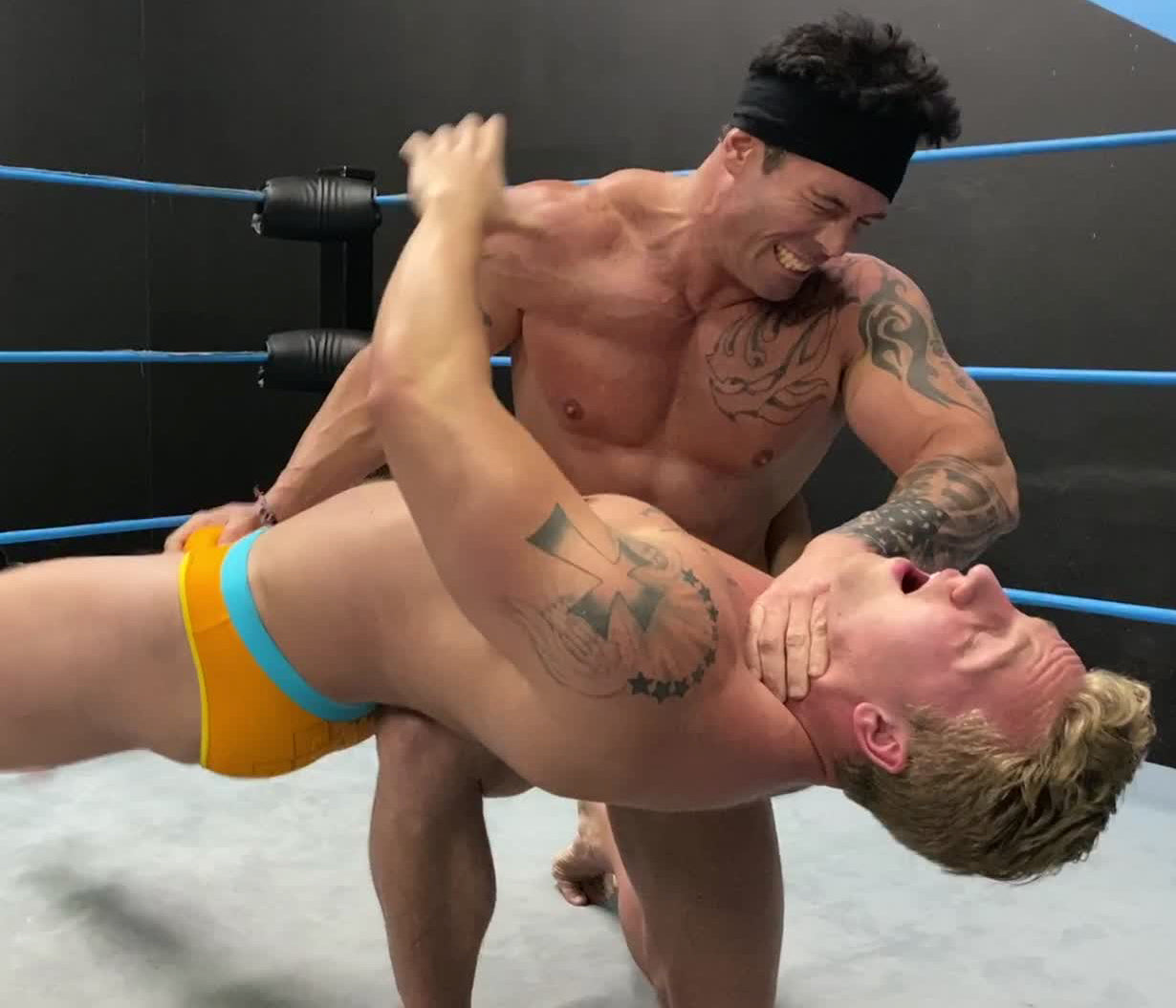 back breaker Justice Iceman18 Thunders Arena Wrestling