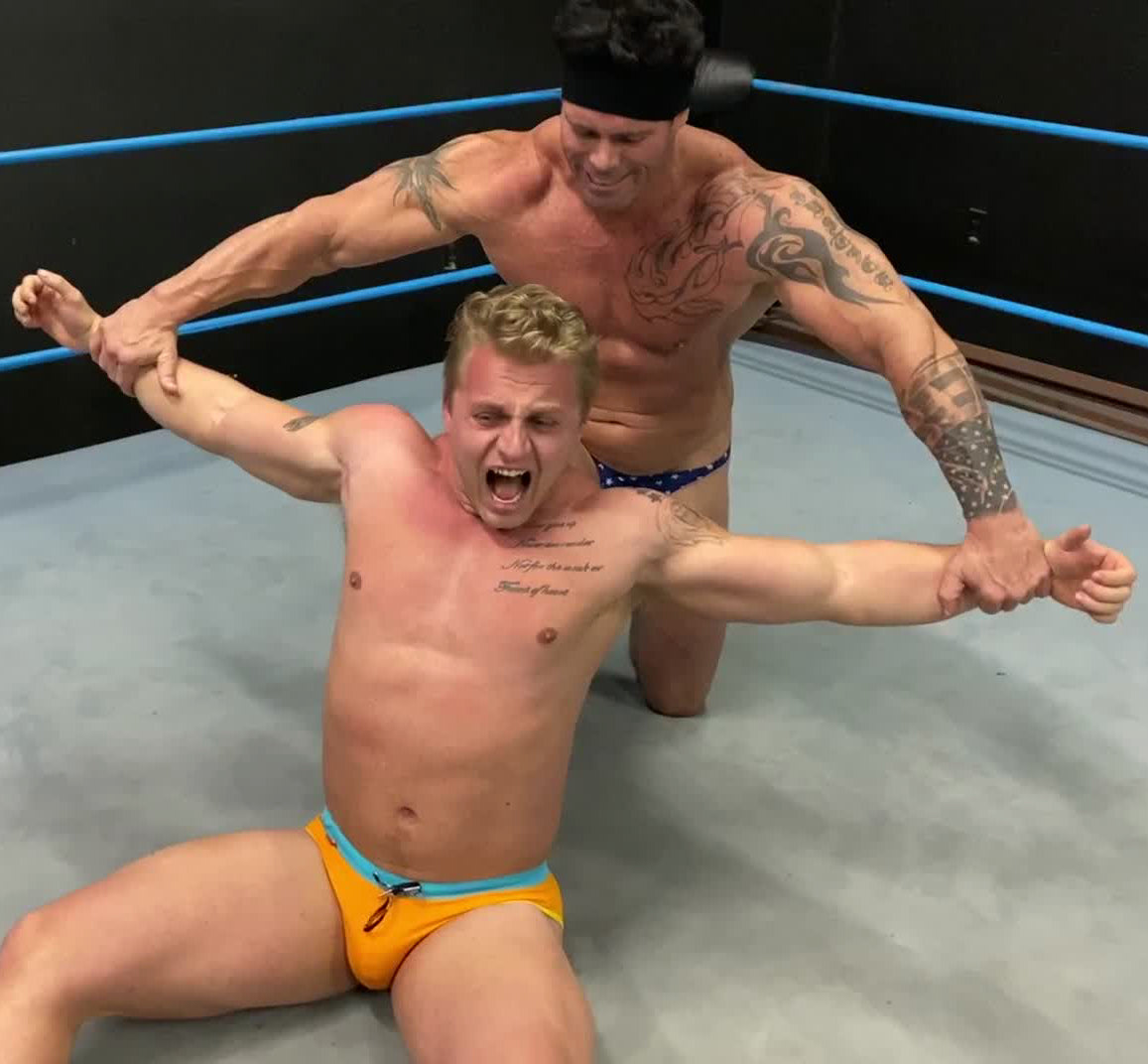 back breaker Justice Iceman18 Thunders Arena Wrestling