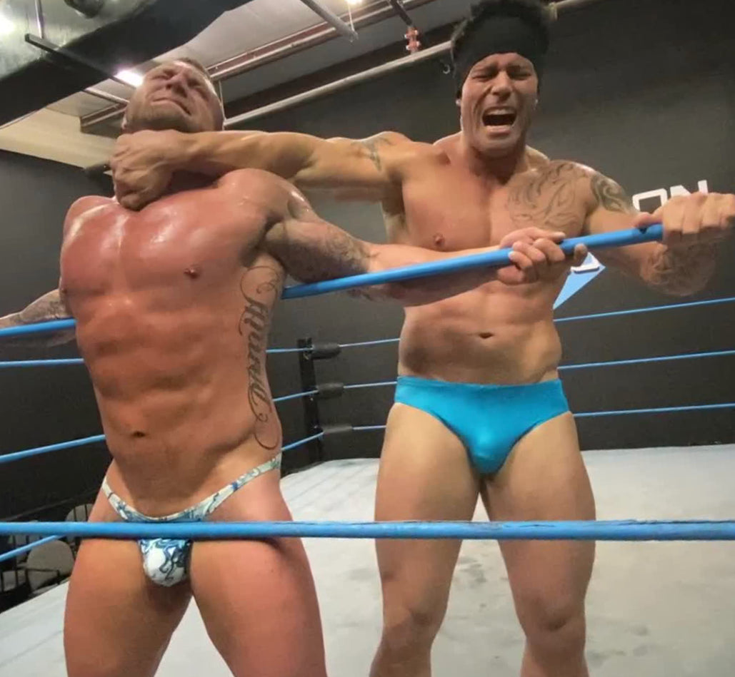 Gunnar justice thunders arena wrestling rope breaker