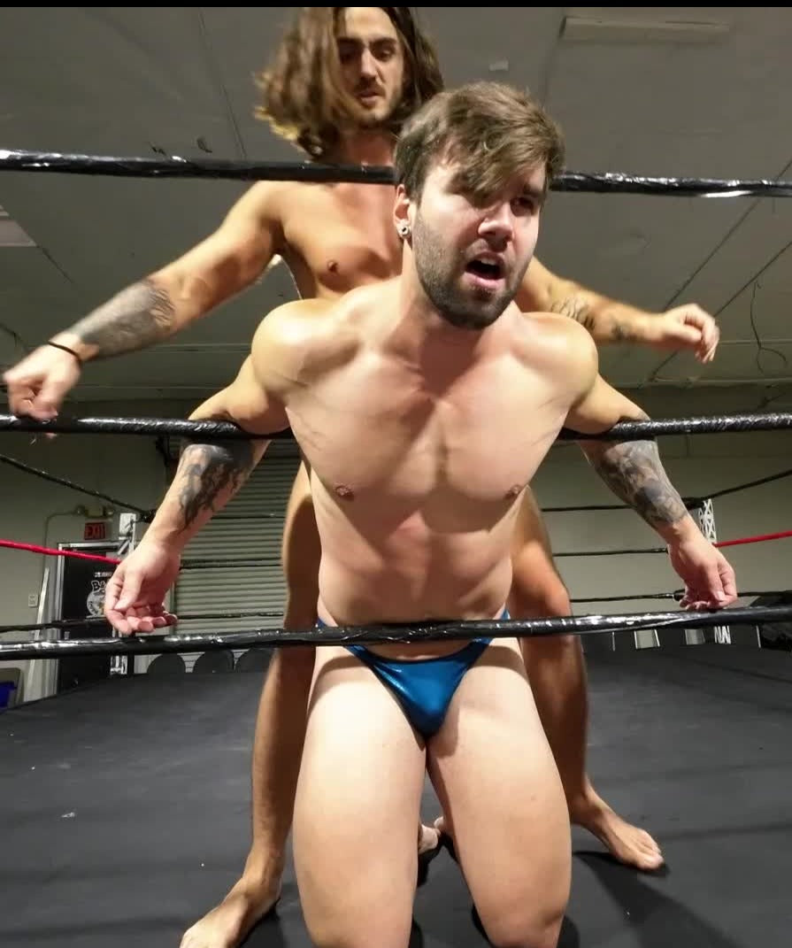 Loki stretched on in ring ropes