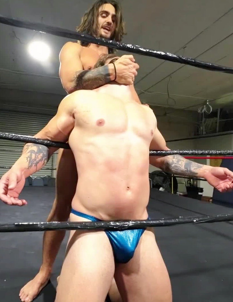 Camel clutch in ring ropes