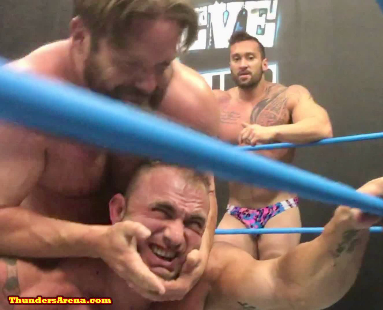 Jake & Joey King wrestle Stallion & Bull at Thunders Arena Wrestling.