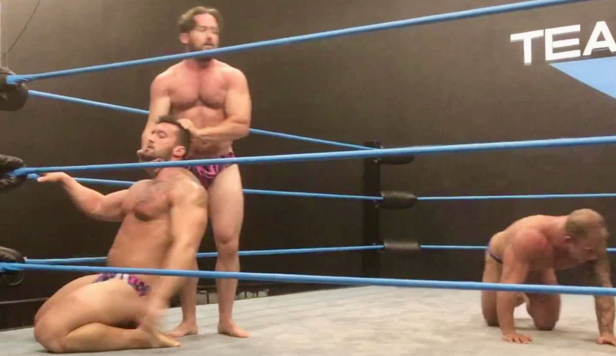 Jake & Joey King wrestle Stallion & Bull at Thunders Arena Wrestling.