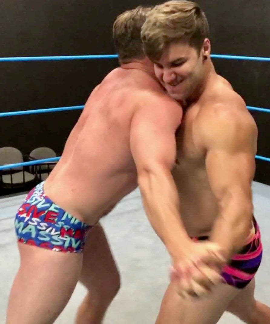 Joey King and Loki play mercy at Thunders Arena Wrestling. 