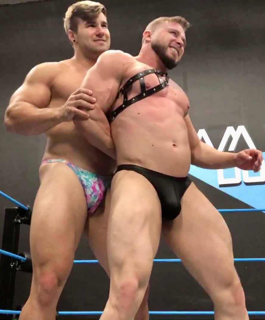 Loki and Dom Knight at Thunders Arena Wrestling.