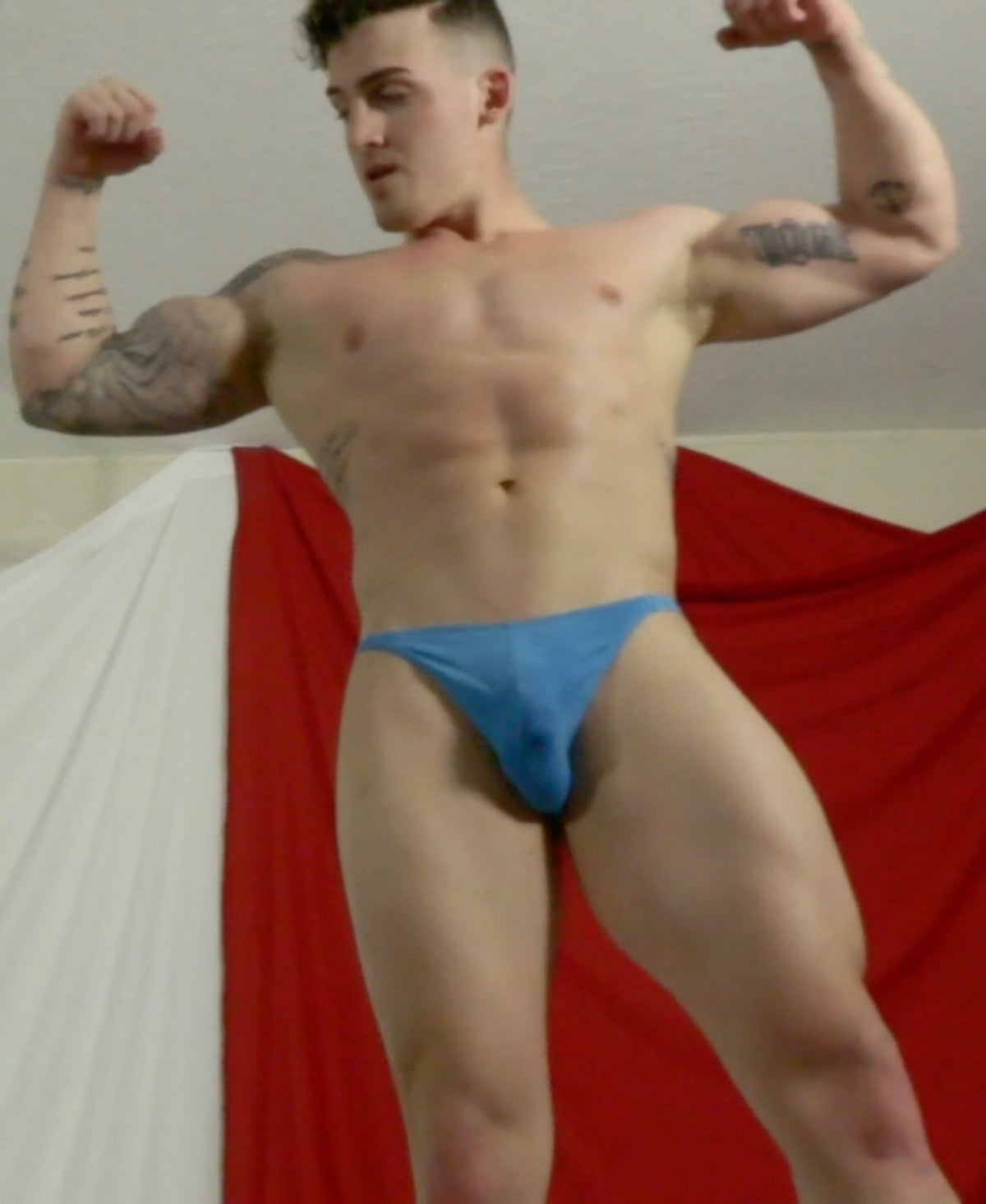 Victory pose from Marco at thunder's arena wrestling