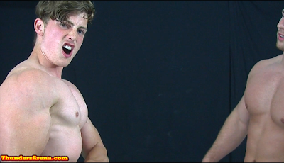 frey scrappy flex pose chest pecs arms bicep muscle worship 