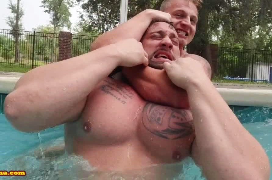 Choke hold in pool