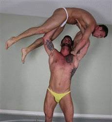 Frey Big Sexy gorilla press bodybuilder pecs chest abs